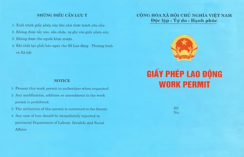 Dịch vụ cấp giấy phép lao động cho người nước ngoài tại Việt Nam