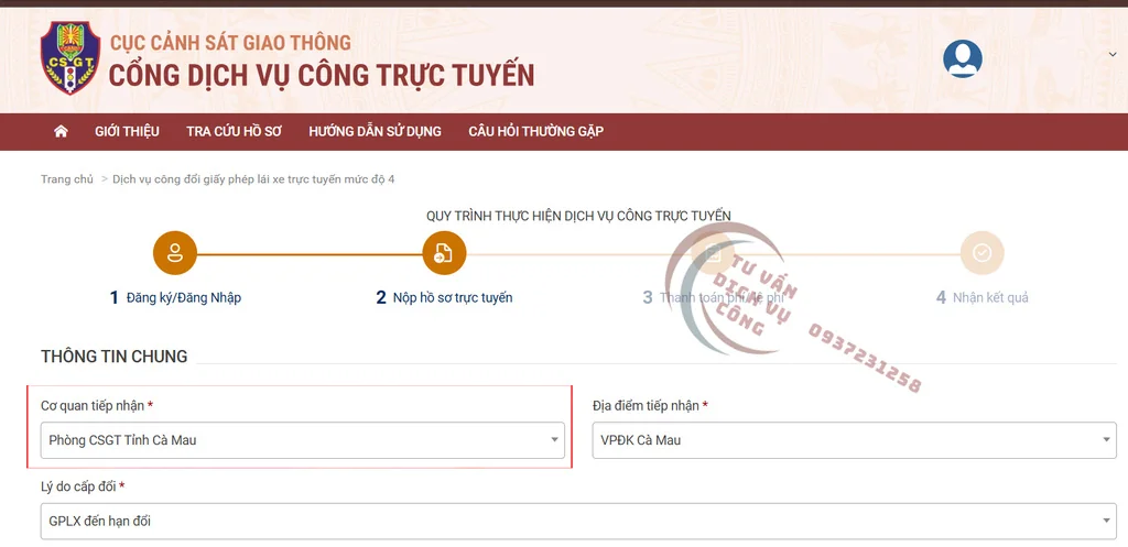 Dịch  vụ đổi giấy phép lái xe tại CA MAU