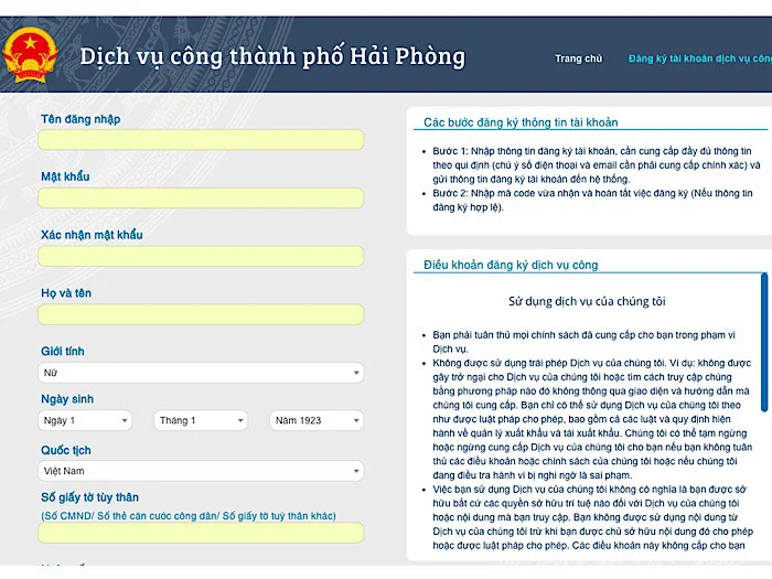 Dịch vụ cấp Lý Lịch Tư Pháp tại Hải Phòng