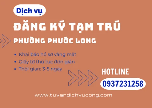 Dịch vụ đăng ký tạm trú tại phường Phước Long Hồ Chí Minh