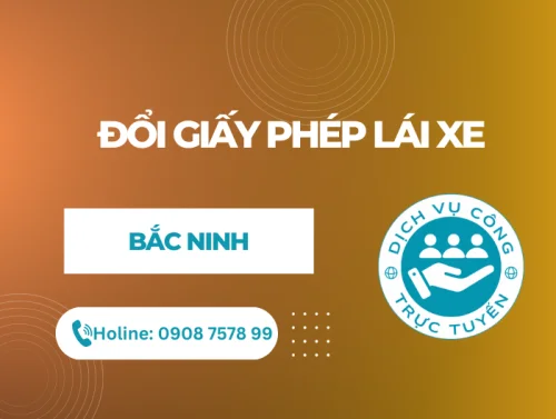 Dịch vụ đổi Giấy phép lái xe Online tại Bắc Ninh