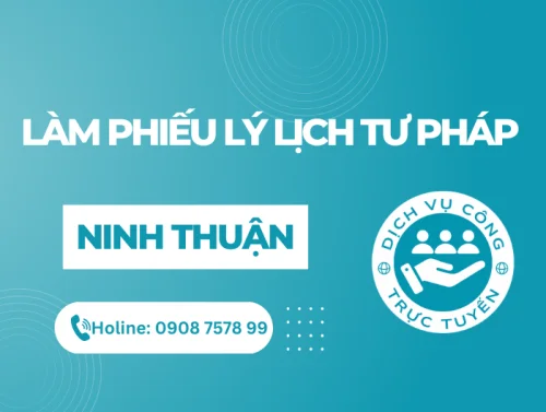 Làm Lý lịch tư pháp Online tại Ninh Thuận